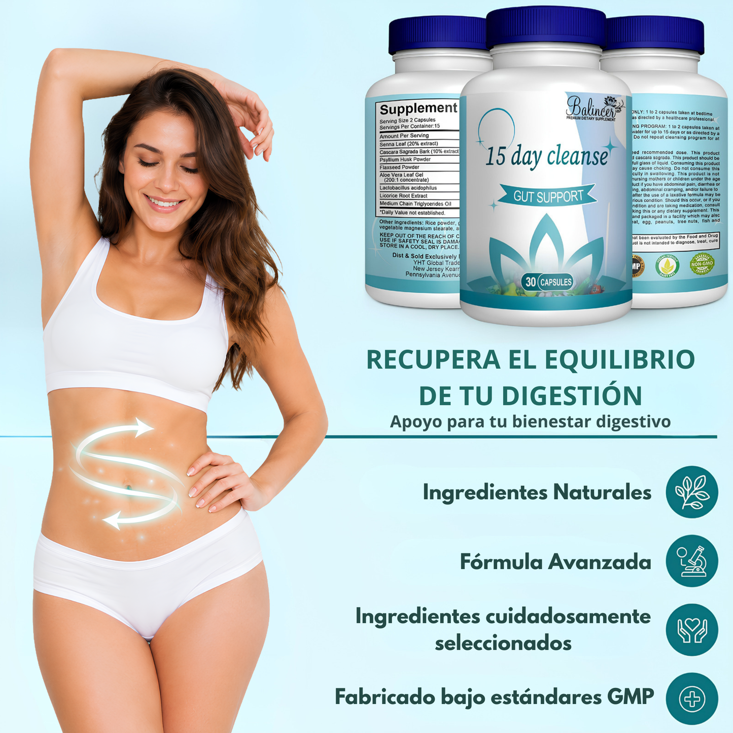 Apoyo Digestivo y del Colon | Programa de 15 Días