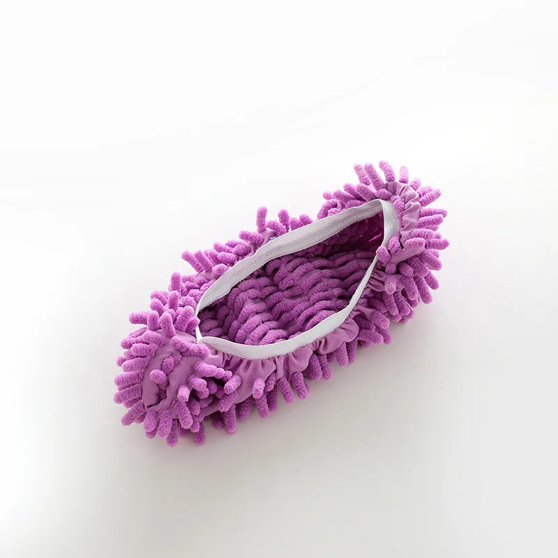 Chenille Dust Mop Slippers Home Floor Cleaning Mopping Shoes Water Uptake Foot Socks Mop Caps Multifunction Cleaning Shoes New