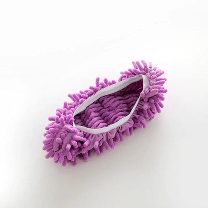 Chenille Dust Mop Slippers Home Floor Cleaning Mopping Shoes Water Uptake Foot Socks Mop Caps Multifunction Cleaning Shoes New