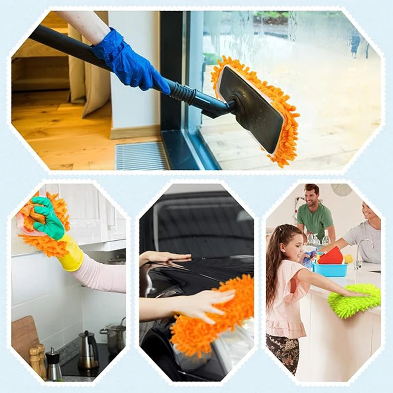 Chenille Dust Mop Slippers Home Floor Cleaning Mopping Shoes Water Uptake Foot Socks Mop Caps Multifunction Cleaning Shoes New